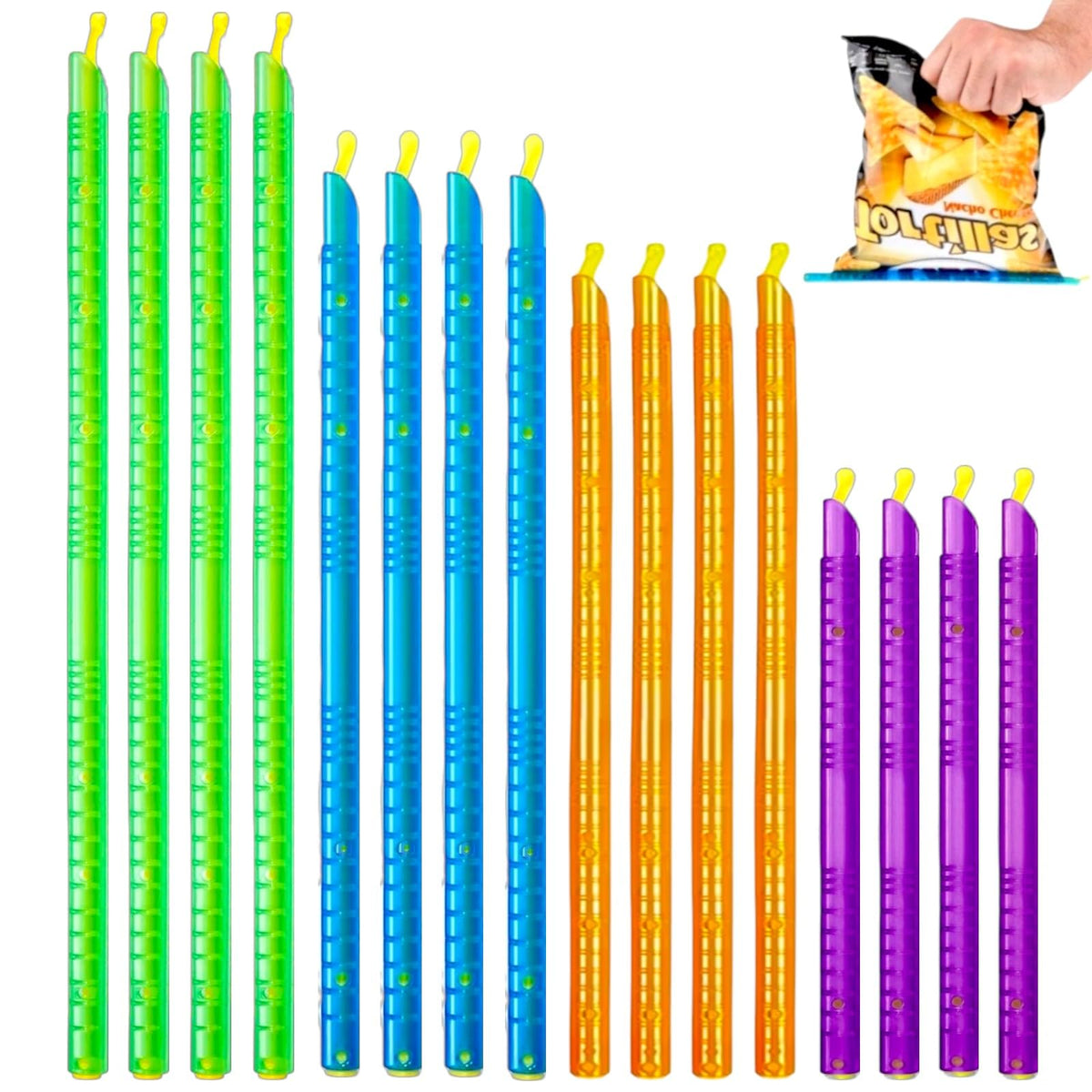 Sum-Up Goods Magic Bag Sealer Sticks complete set seals diverse bag sizes for freshness.