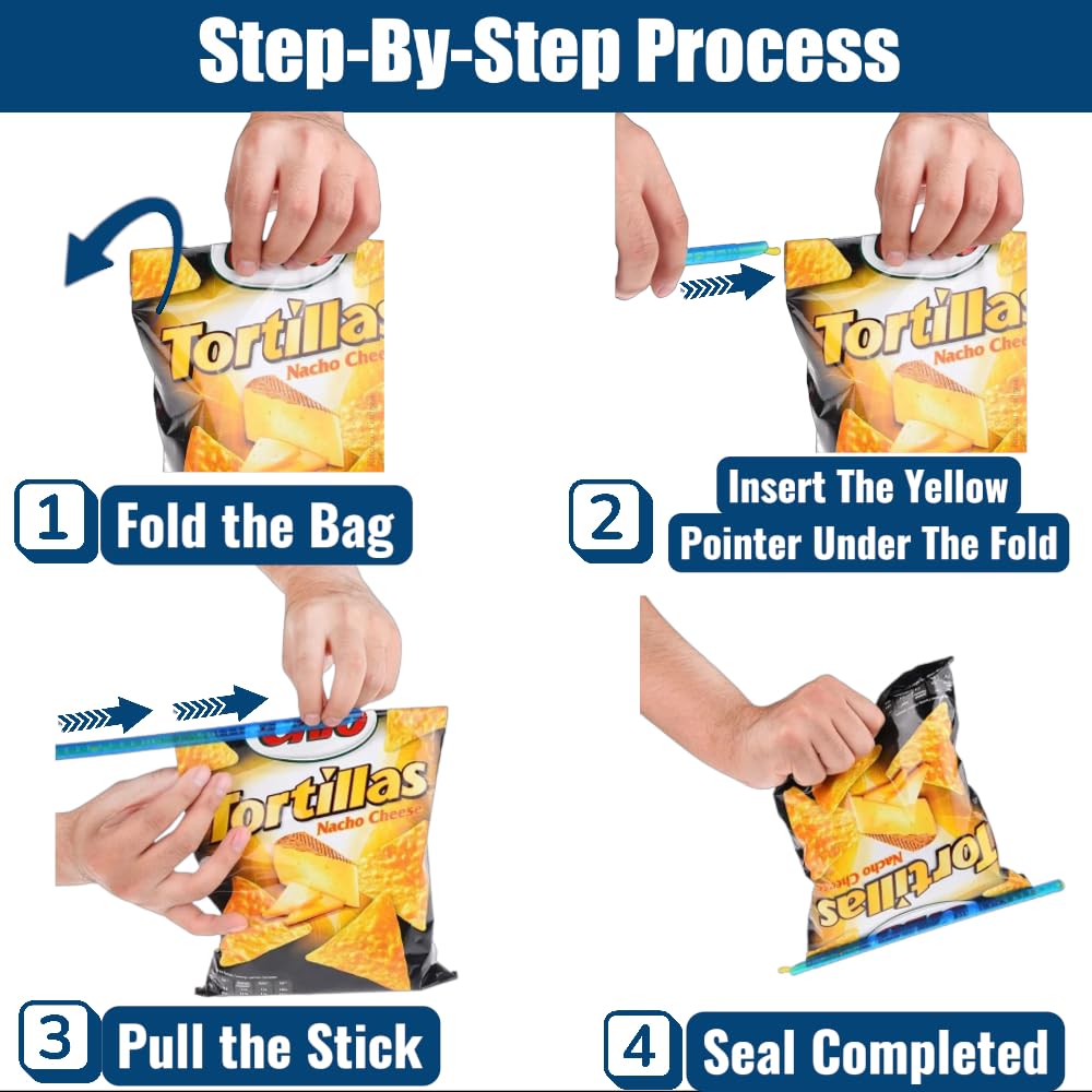 Sum-Up Goods slide-on mechanism makes sealing quick and effortless.