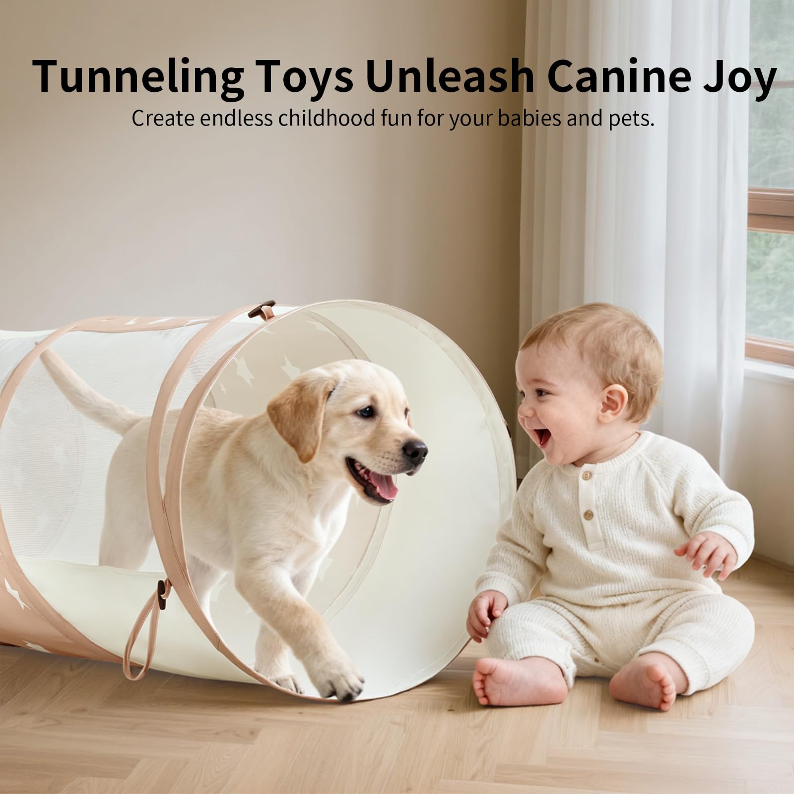 Sumbababy tunnel easy to clean with a damp cloth after playtime.