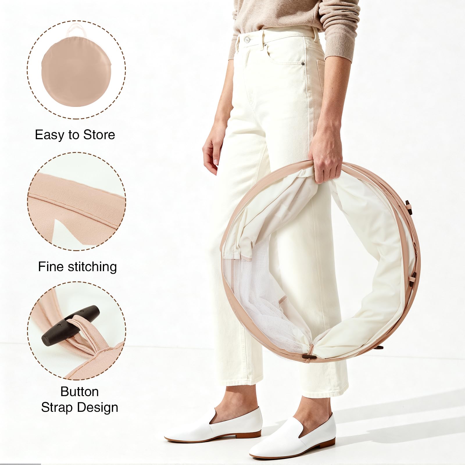 Sumbababy tunnel pop-up design enables quick setup after arrival home.