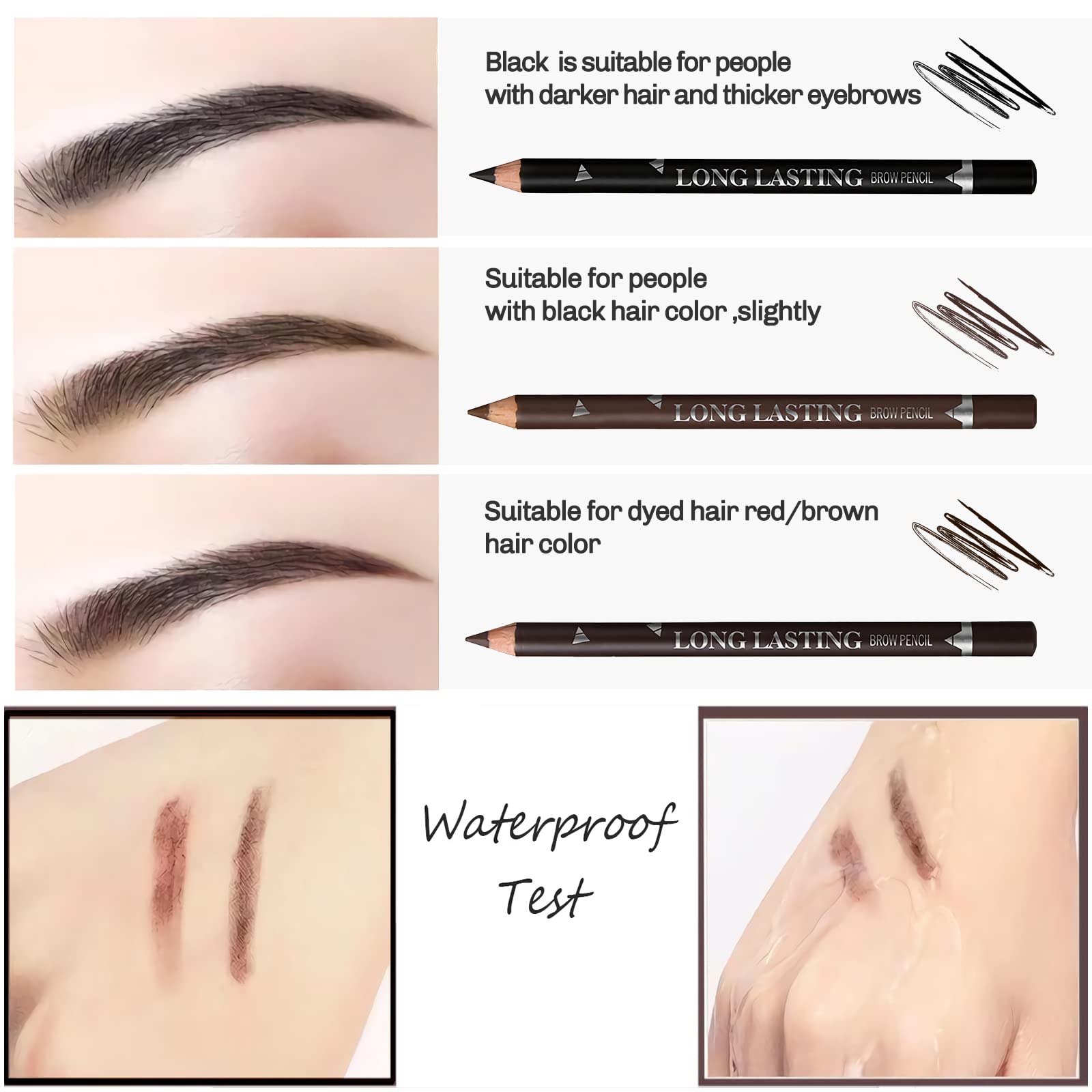 SUMEITANG long-lasting color for all-day brows, minimal touch-ups.