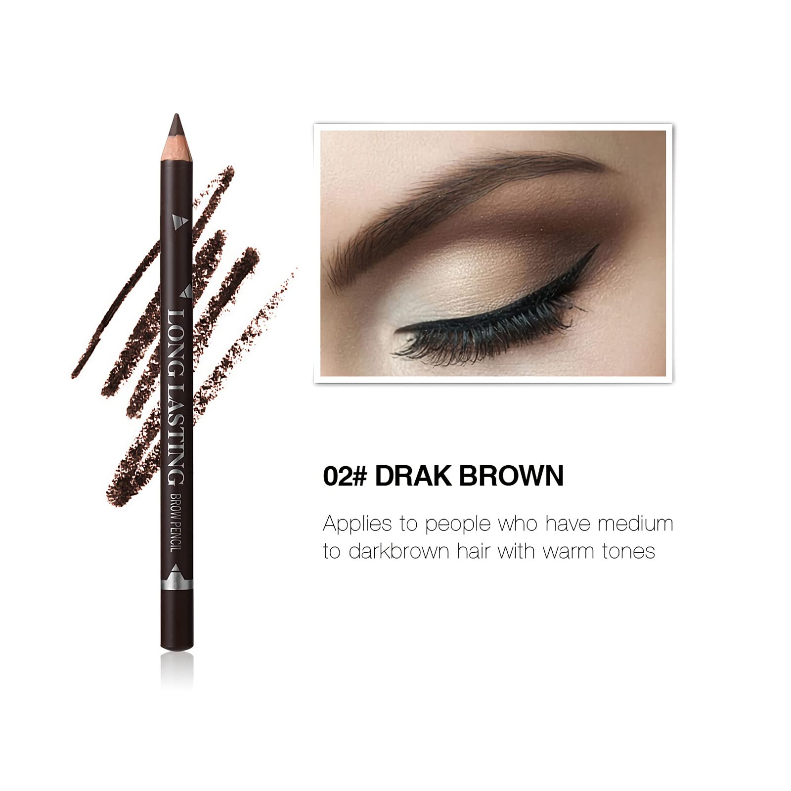 SUMEITANG eyebrow pencils in brown offer smooth color application.