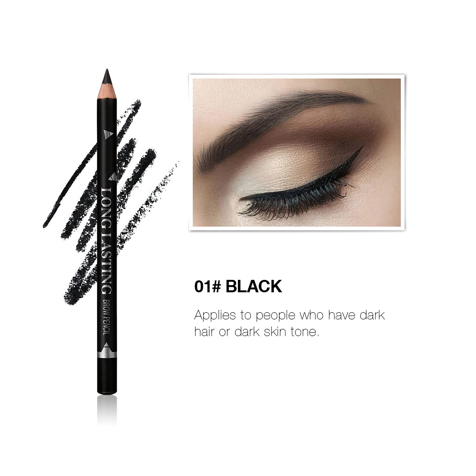 SUMEITANG soft-textured eyebrow pencils enabling smooth application.