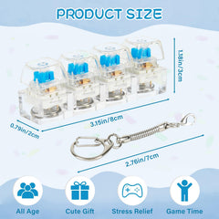 Sumgsn 4-in-1 keychain clicker featuring cat keycaps and tactile sounds.