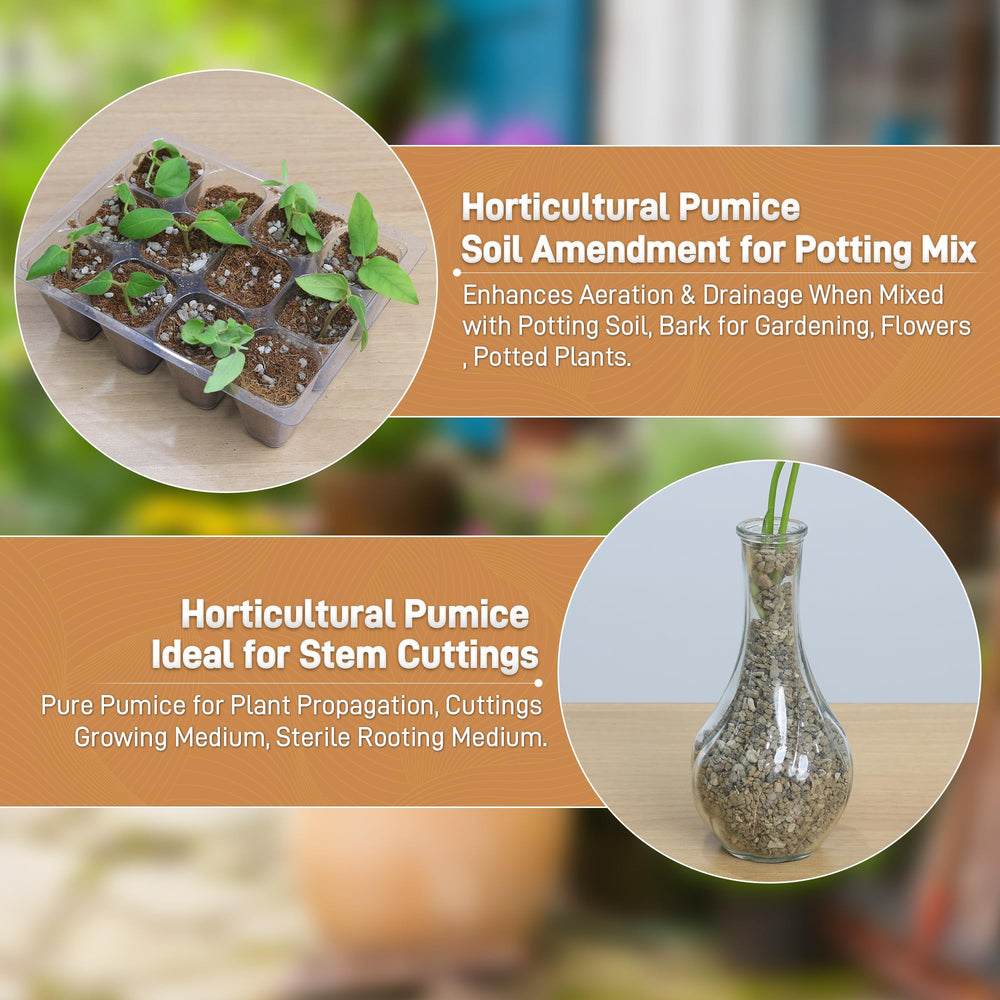 Sumloty pumice rocks creating air pockets to reduce soil compaction