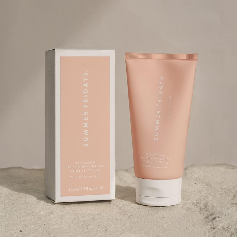 Dry skin areas feel nourished after applying Babymoon Belly Balm.