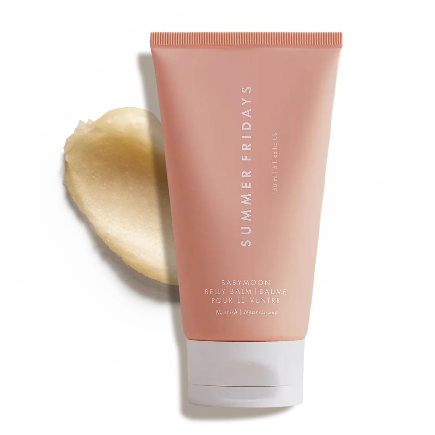 Summer Fridays Babymoon Belly Balm tube for easy application and deep hydration.