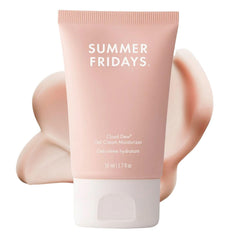 Summer Fridays Cloud Dew Gel Cream bottle closeup showing sleek packaging for lightweight hydration.