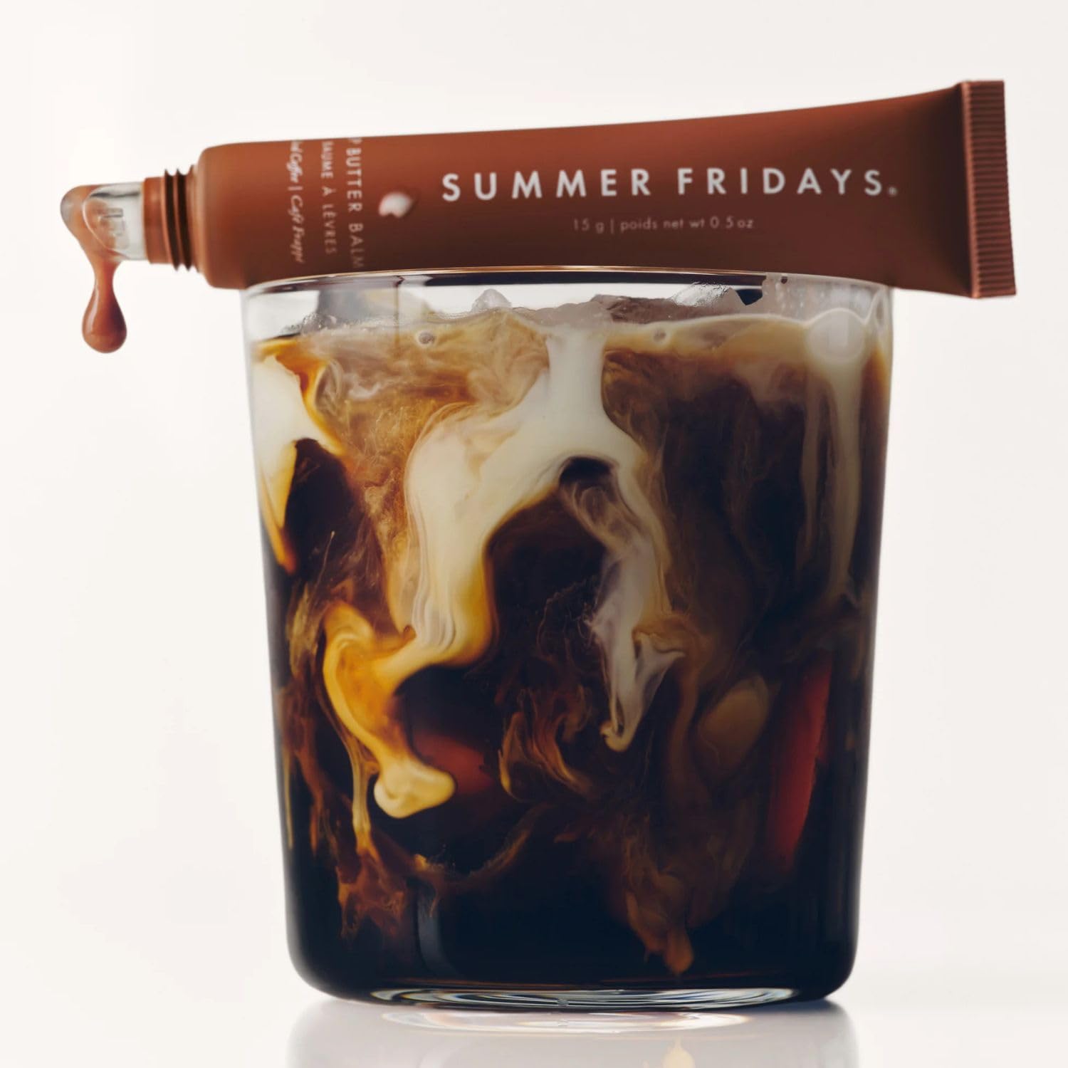 Summer Fridays compact tin detail emphasizes portable hydration on the move.