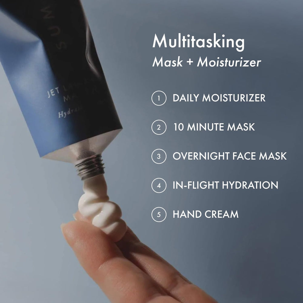 Summer Fridays Jet Lag Mask niacinamide emphasis image highlights brightening and even texture.