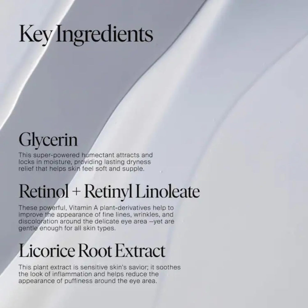 Evening routine with Jet Lag Overnight Eye Serum prepares the eye area for tomorrow.