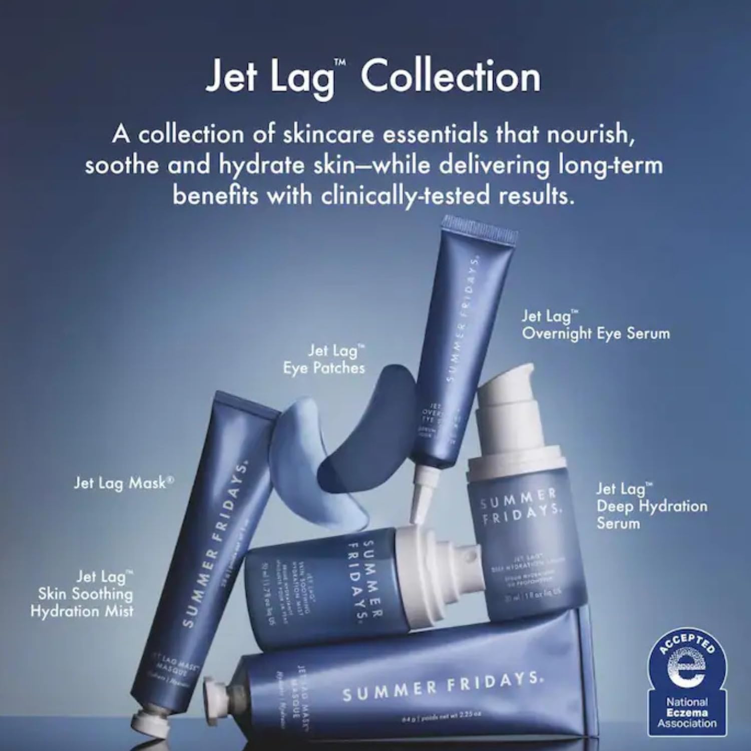After use, Summer Fridays serum massaged into the skin from the patches.