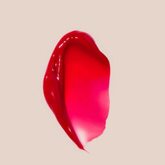 Application of Summer Fridays Cherry lip butter delivering subtle shine