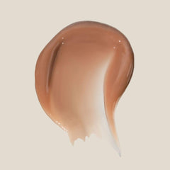 Summer Fridays tinted lip butter closeup swirl highlights sheer cocoa tint for daily wear.