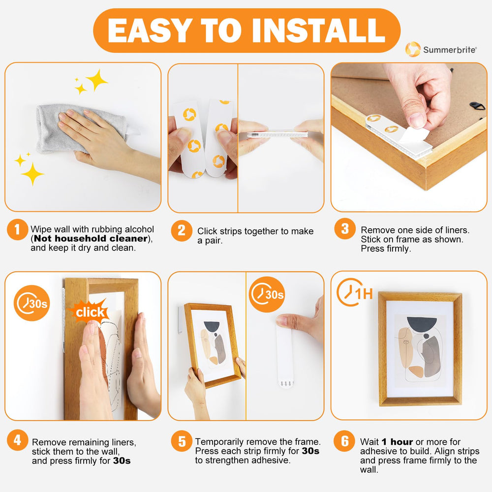 Summerbrite easy steps pair strips and mount artwork.
