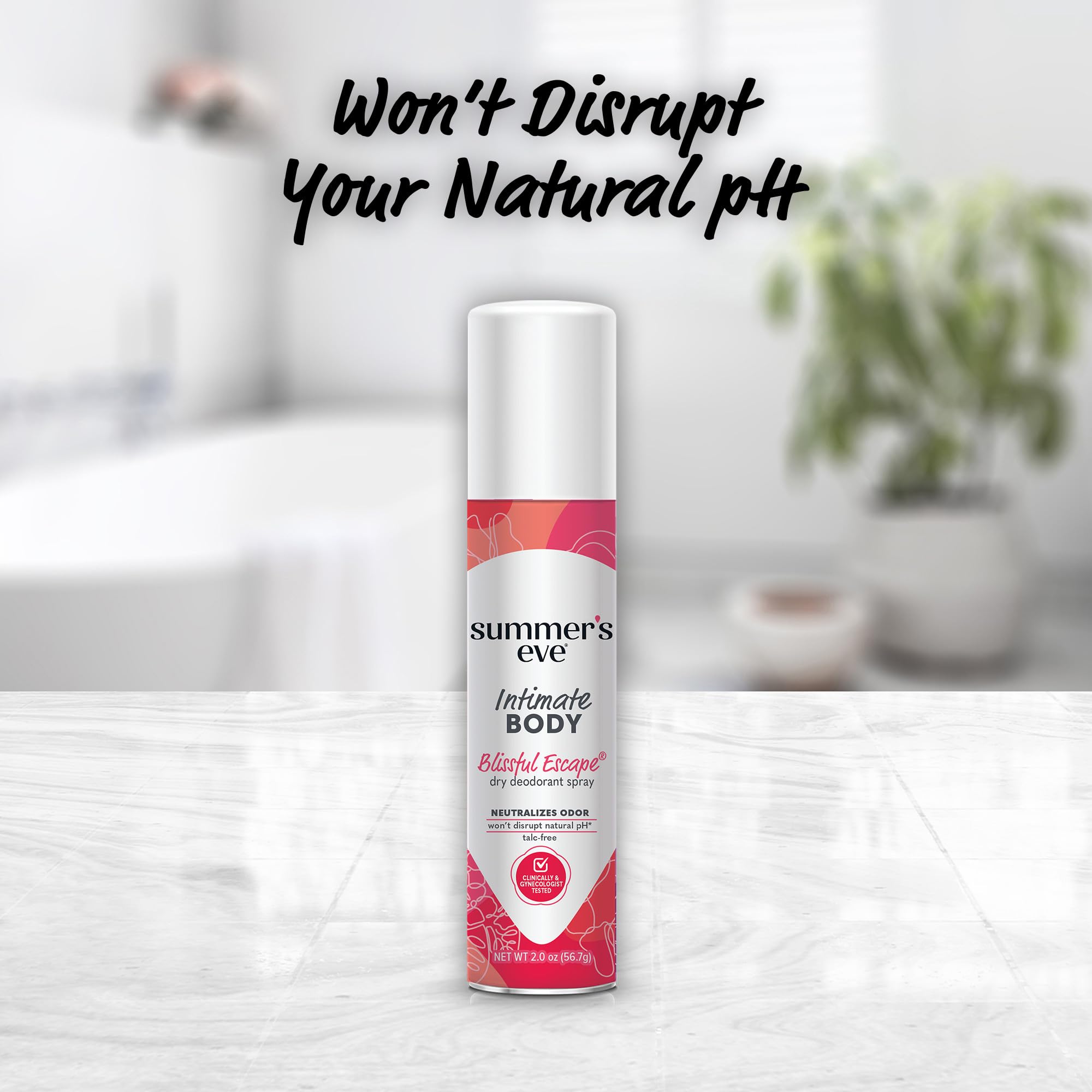 Summer's Eve Blissful Escape travel-size bottle for on-the-go.