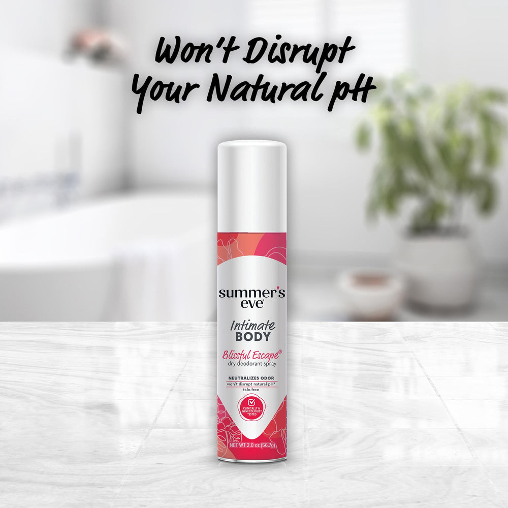 Summer's Eve Blissful Escape travel-size bottle for on-the-go.