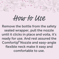 Summer's Eve Island Splash Comfortip nozzle for easy application.