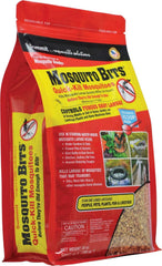 Summit Mosquito Bits water-application shows granules dispersing in standing water.