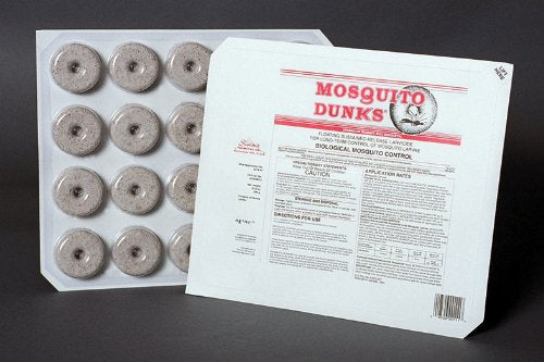 Summit Mosquito Dunk Tablet demonstrates 100 sq ft coverage for mosquito control