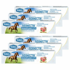 SUMOT 6 pack box of ivermectin horse paste for convenient routine deworming