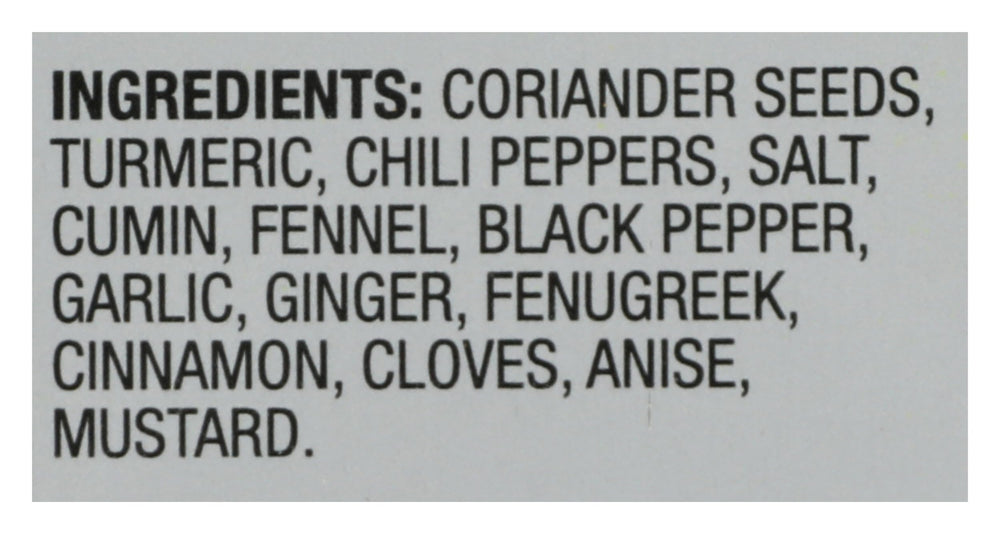 Sun Brand Madras Curry Powder label highlights ingredients and Kosher certification.