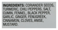 Sun Brand Madras Curry Powder label highlights ingredients and Kosher certification.