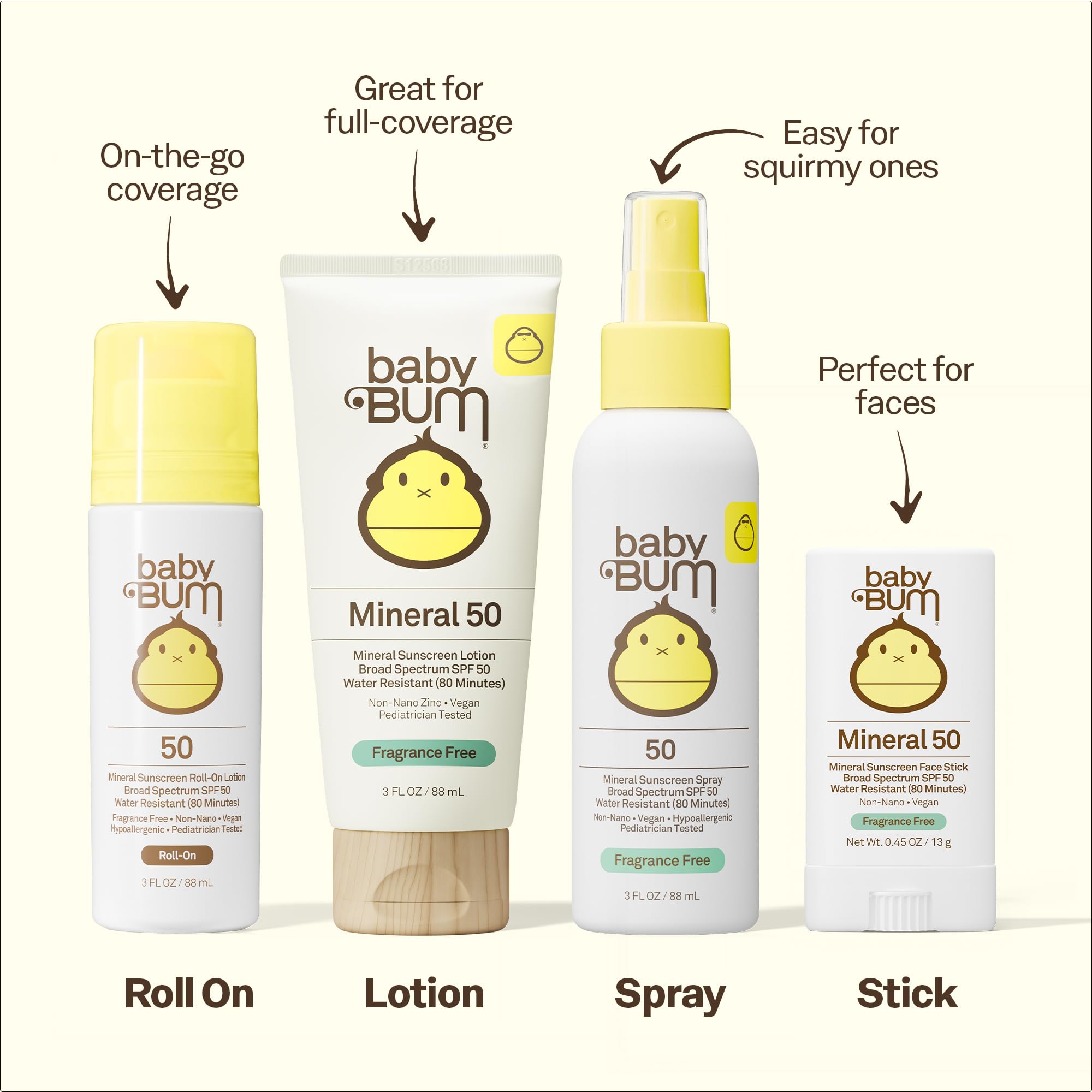 Sun Bum Baby Bum spray is easy to apply and rub in.