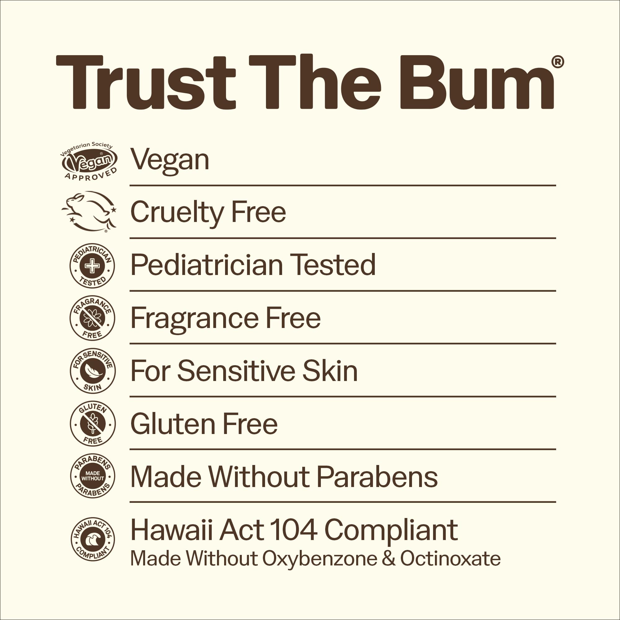 Sun Bum Baby Bum fragrance-free formula suits sensitive skin.