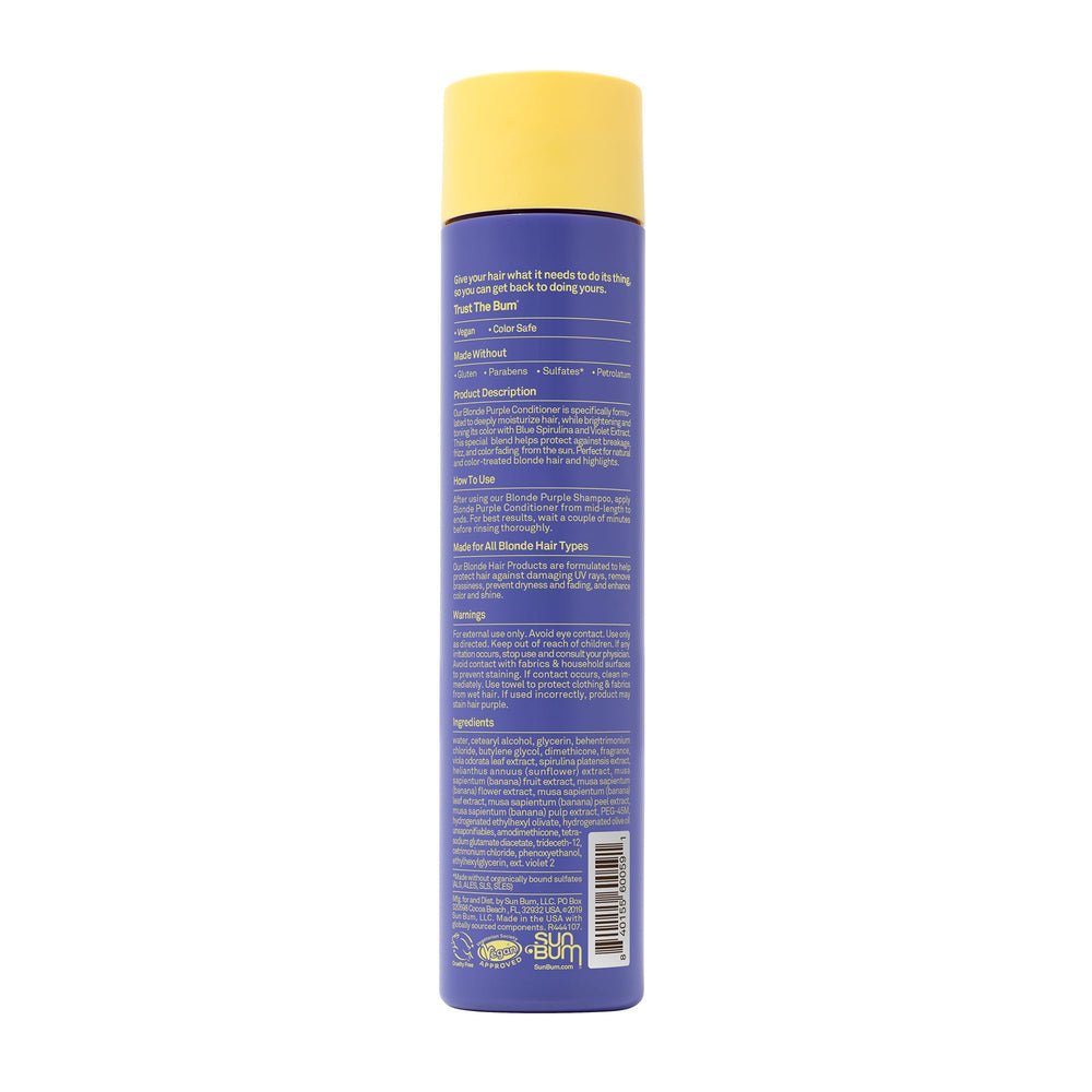 Sun Bum Blonde Purple Conditioner on beach-ready hair appearance