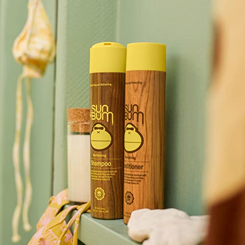 Sun Bum curl waves texture closeup demonstrates frizz control and shine in natural light.