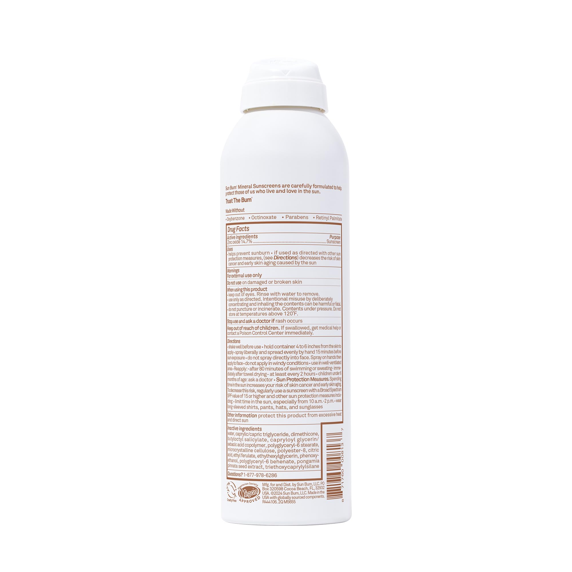 Sun Bum Hawaii 104 Act compliant sunscreen free from Octinoxate and Oxybenzone.