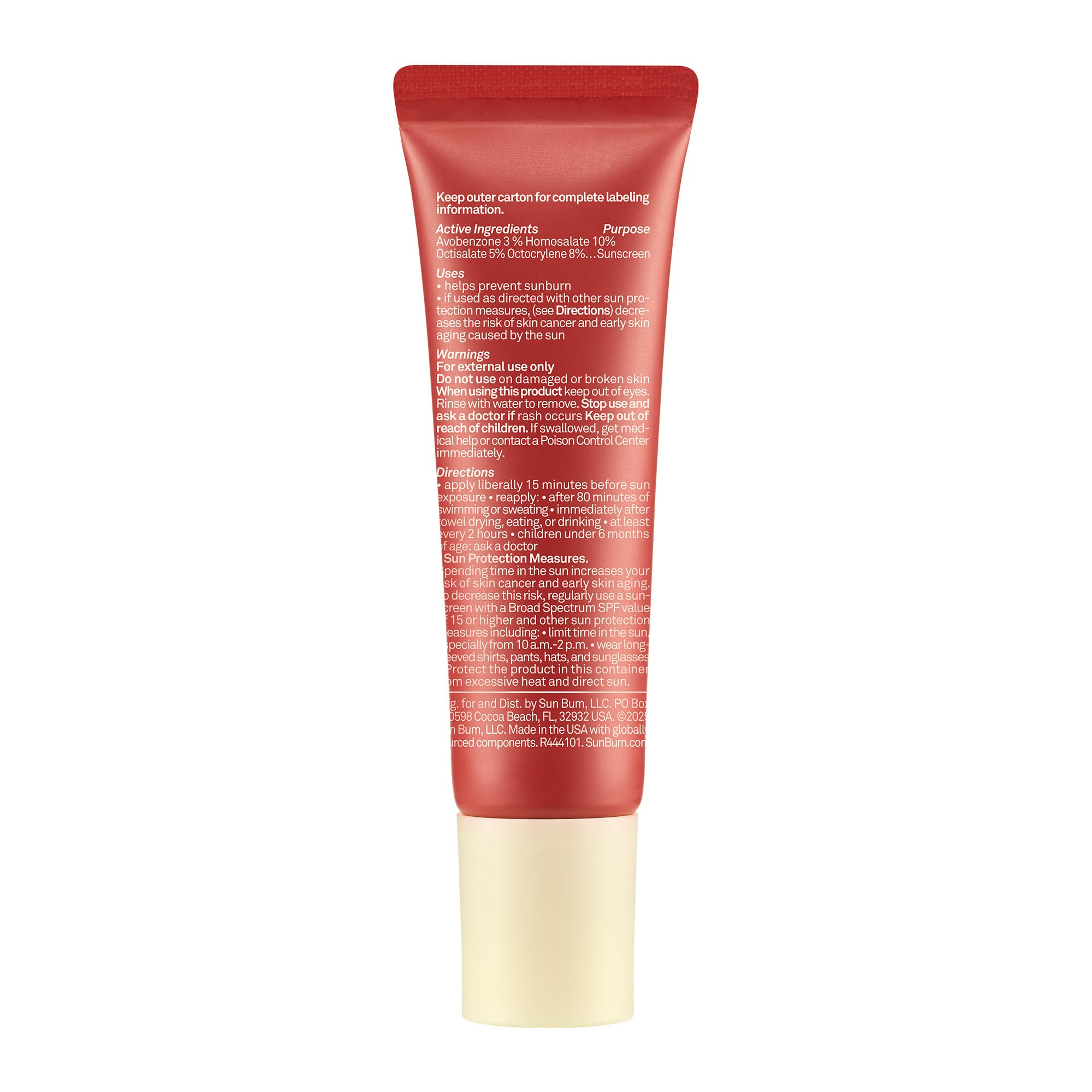 Sun Bum Hawaii compliant formulation supports sun-safe lip care on hot days.