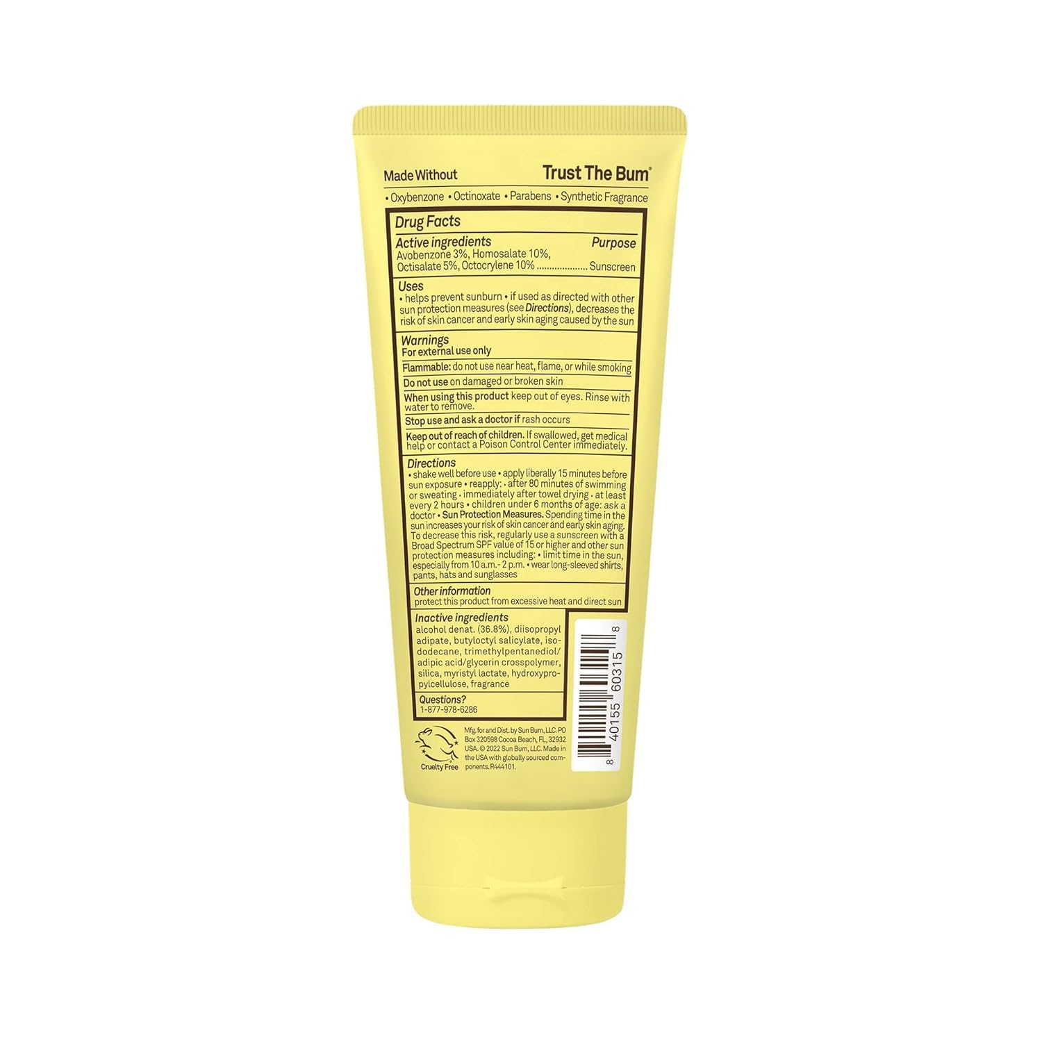 Sun Bum Kids SPF 50 Clear Sunscreen Lotion 6 oz bottle ready for family trips