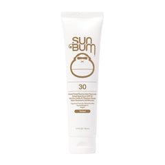 Sun Bum Mineral SPF 30 tinted sunscreen bottle with a matte finish for daily protection.