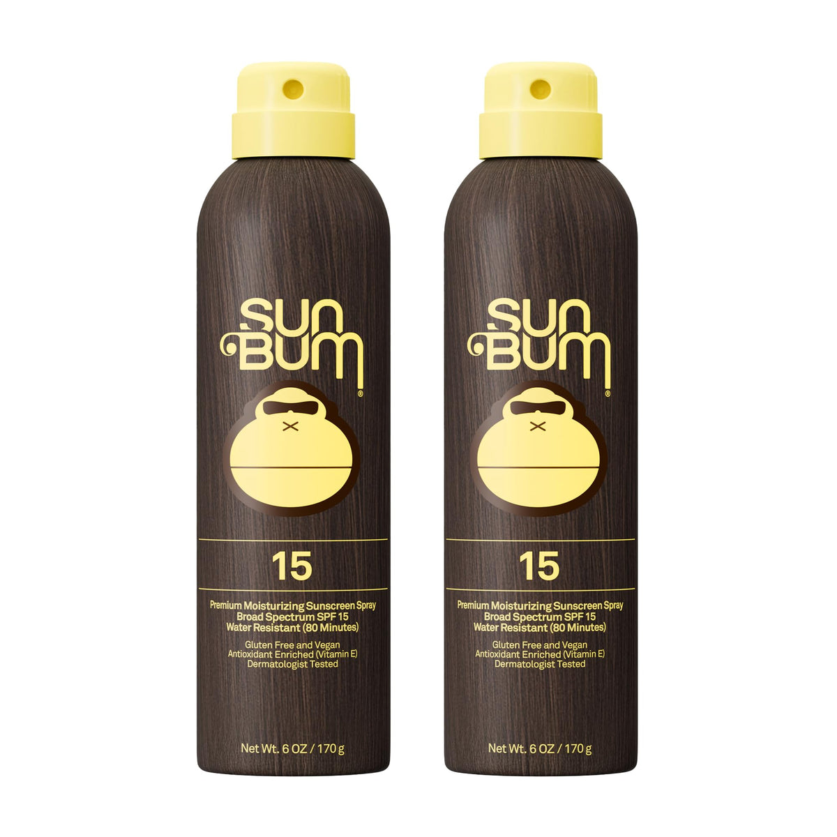 Sun Bum Original SPF 15 sunscreen spray bottle for everyday sun protection.