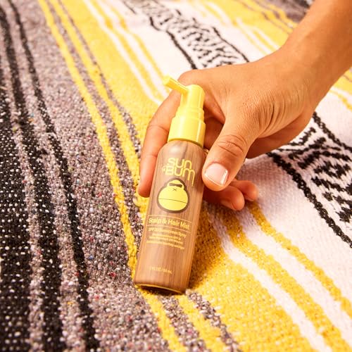 Travel-sized Sun Bum SPF 30 mist for quick scalp protection.
