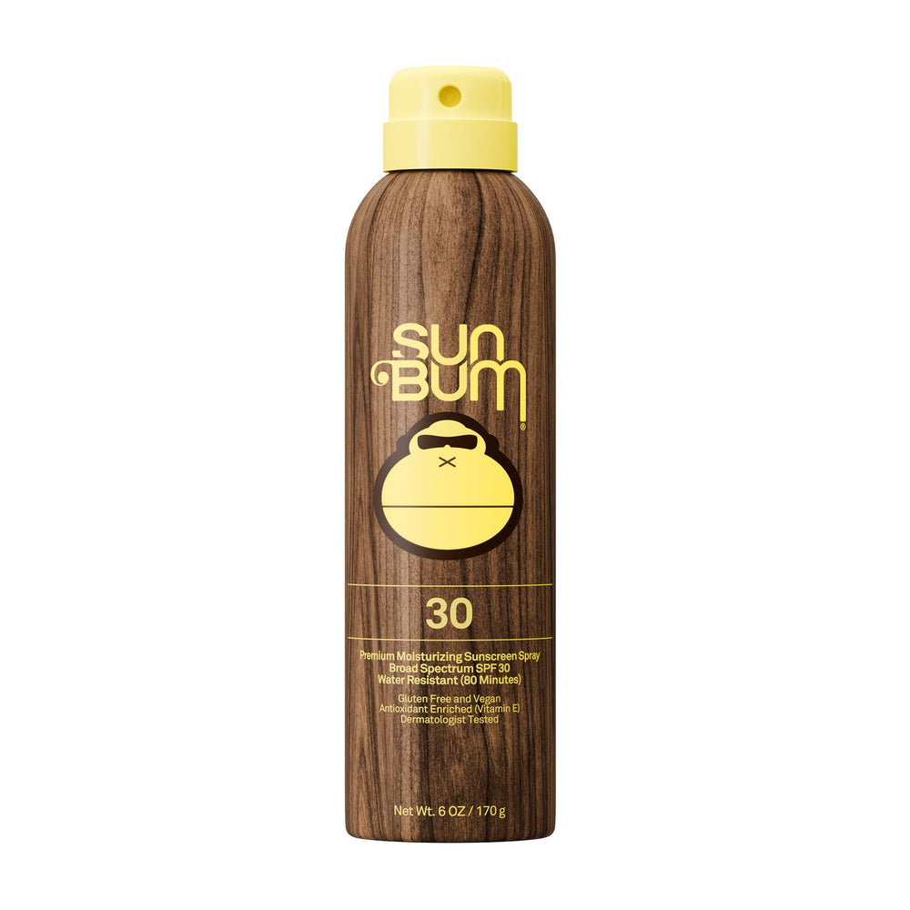 Sun Bum Original SPF 30 spray bottle ready for quick sun protection on the go.