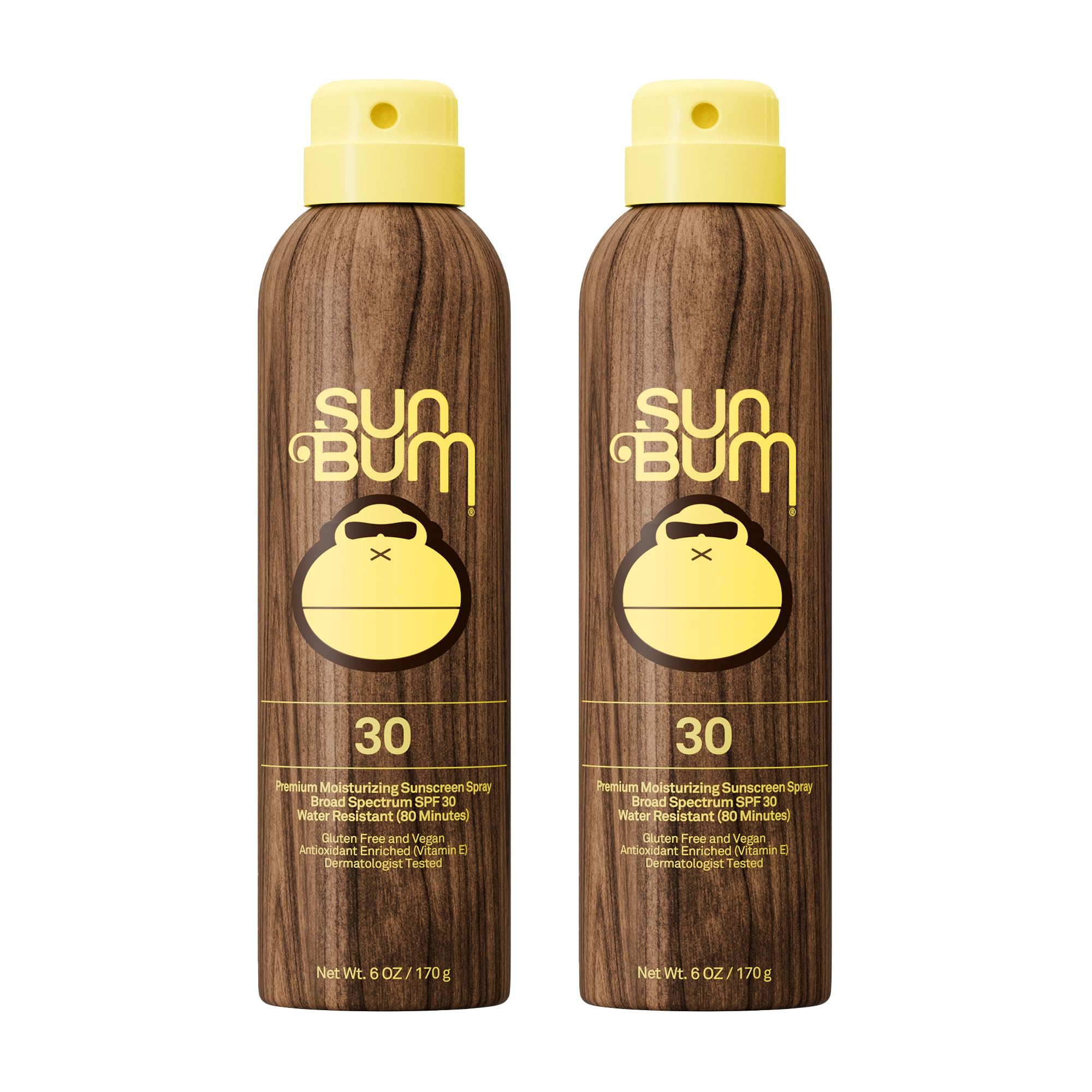 Sun Bum Original SPF 30 sunscreen spray bottle for easy protection.