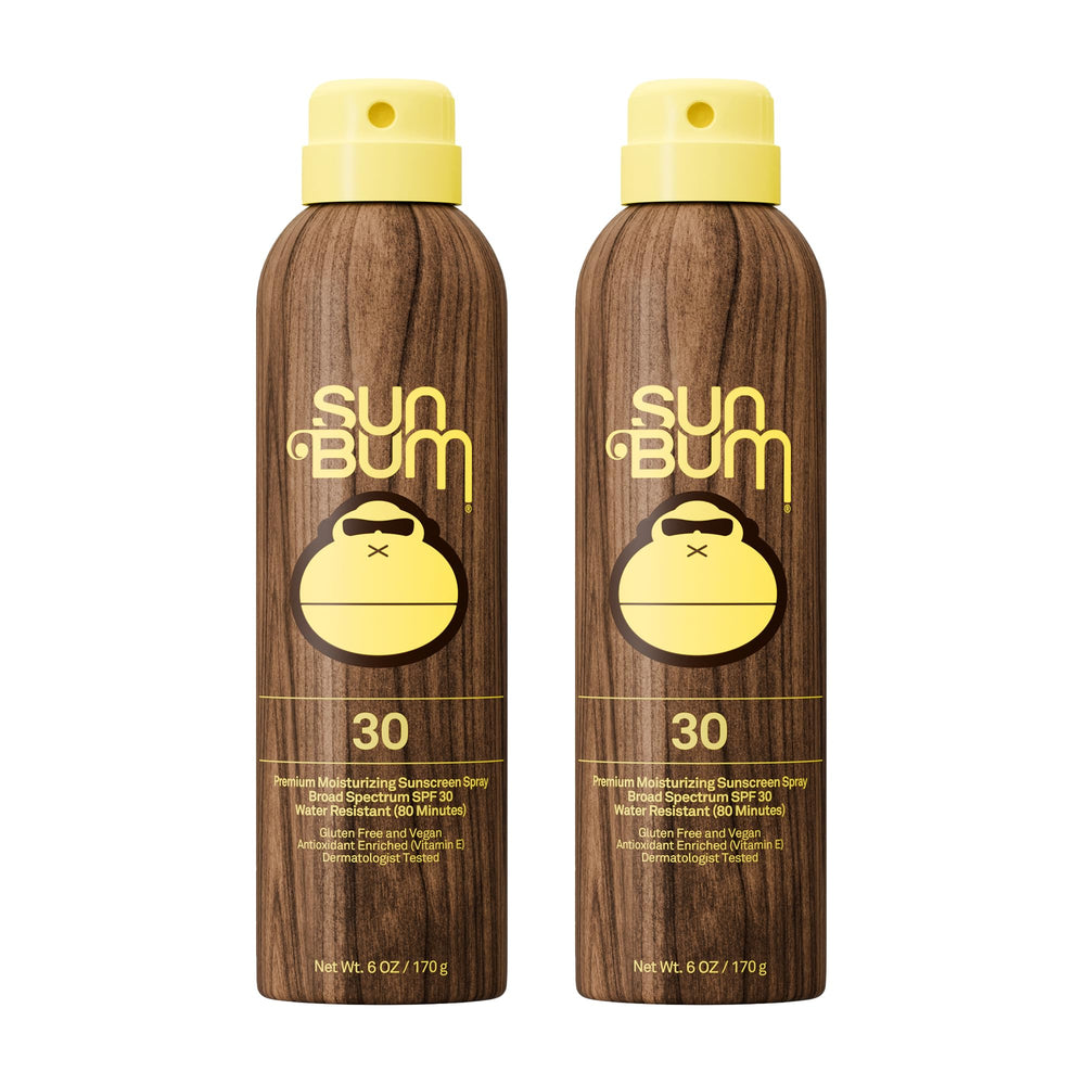 Sun Bum Original SPF 30 sunscreen spray bottle for easy protection.