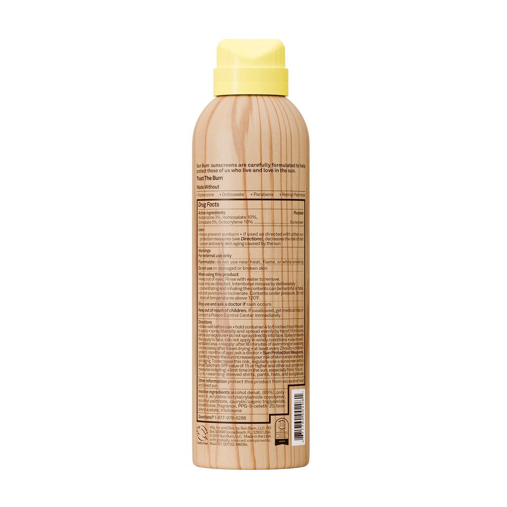 Sun Bum Original SPF 70 spray used daily at the beach.