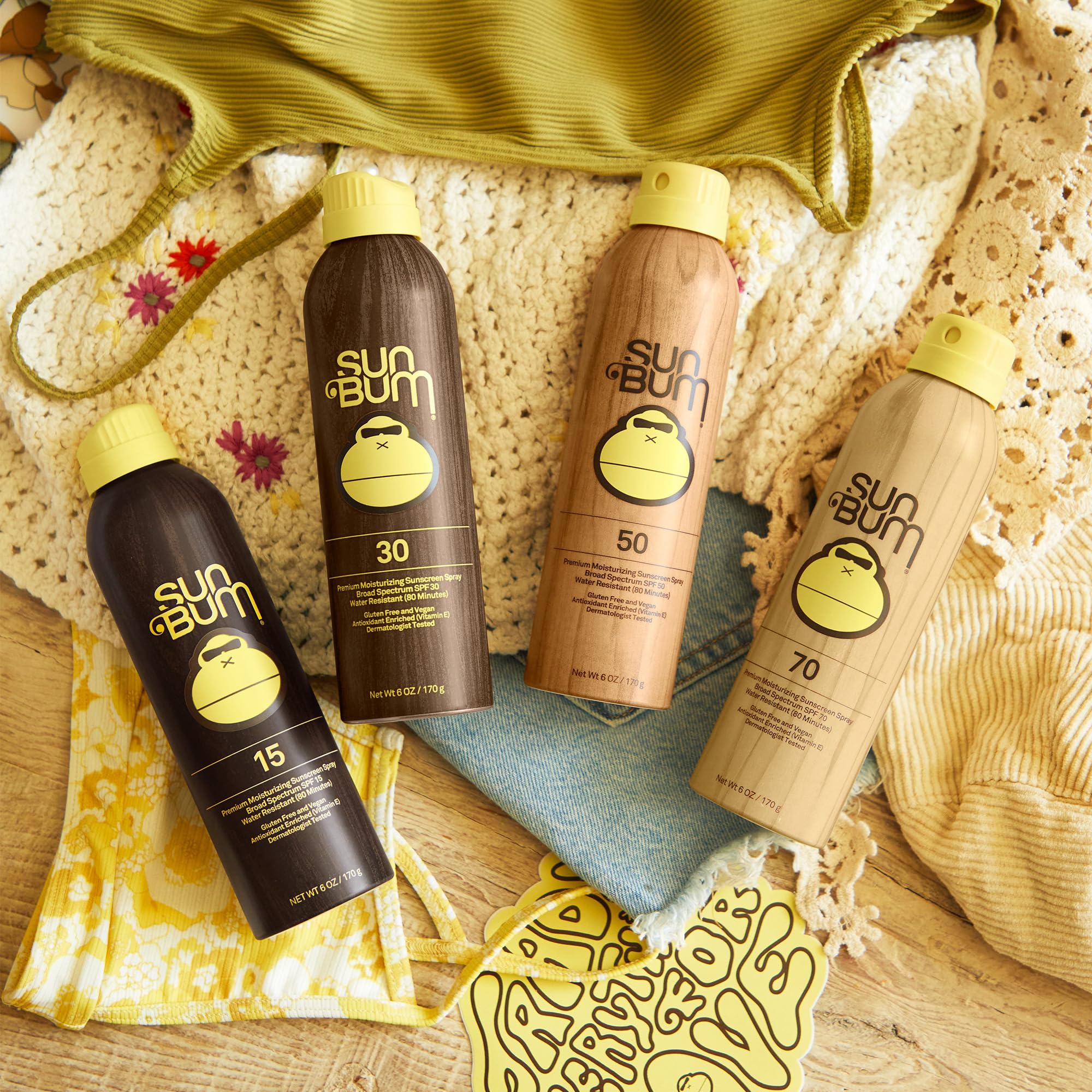 Reapply every 2 hours for continued Sun Bum protection.