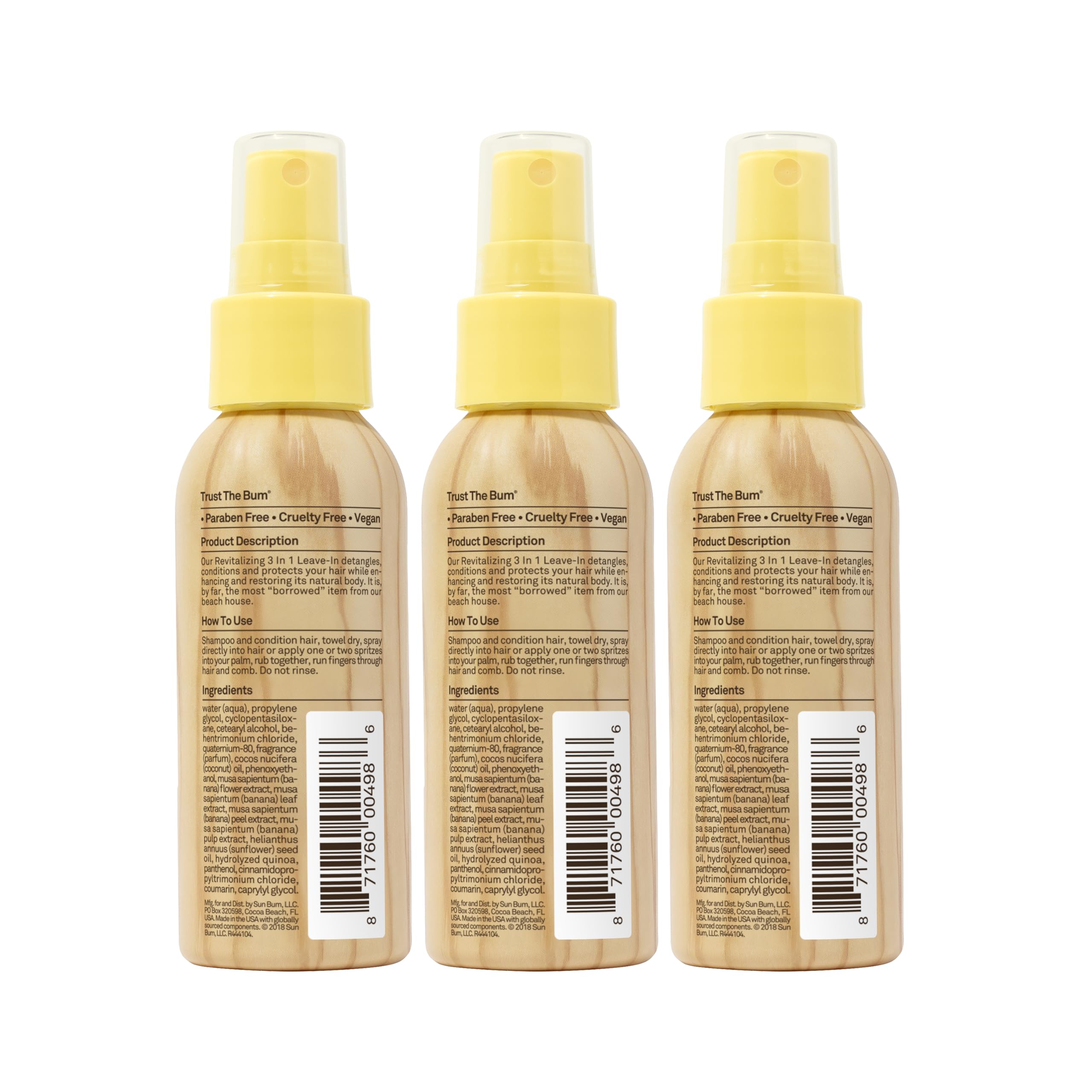 Color protection with Sun Bum Revitalizing 3-in-1 Leave-In Conditioner