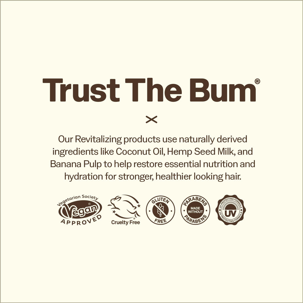 Banana extract feature highlighted in Sun Bum Revitalizing Air Dry Cream