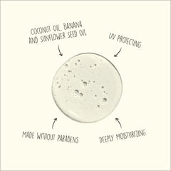 Sun Bum revitalizing conditioner bottle emphasizes deep hydration and color protection for vibrant hair.