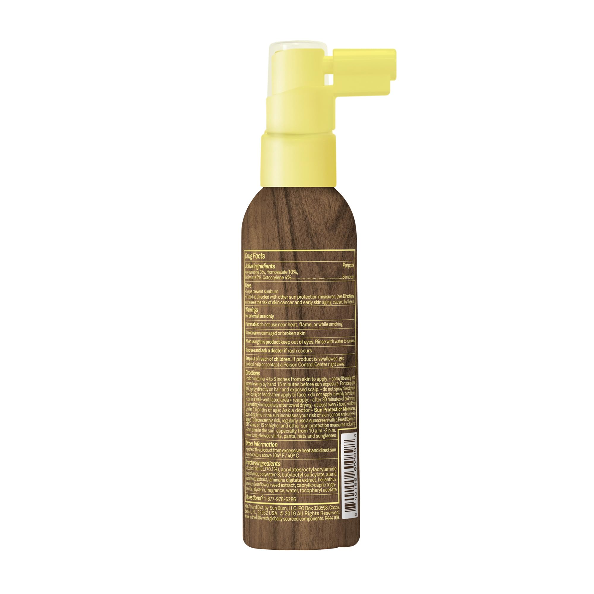 Sun Bum SPF 30 mist on beach ready for sun protection.