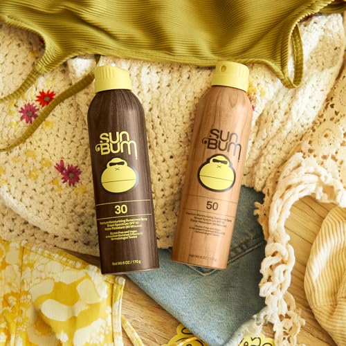 Sun Bum vegan sunscreen mist highlighting cruelty-free, lightweight SPF care.