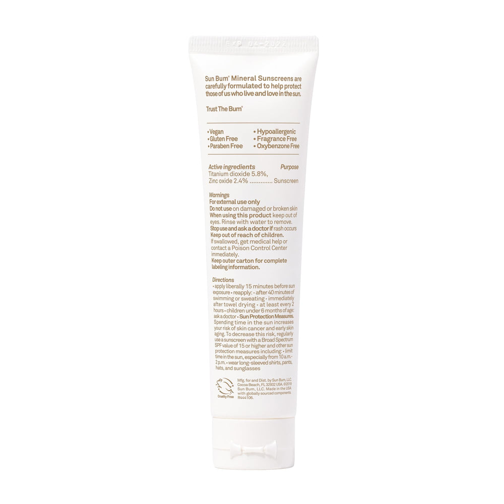 Sun Bum Vitamin E label signals nourished-looking skin.