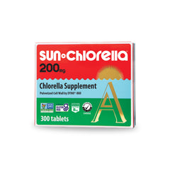 Sun Chlorella bottle pour showcases on-the-go greens for daily nutrition