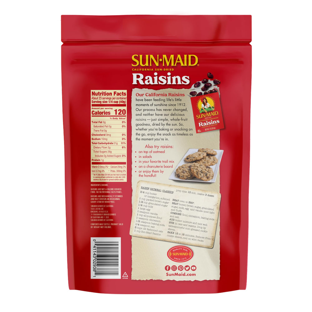 Sun-Maid classroom snack idea featuring raisins for students.
